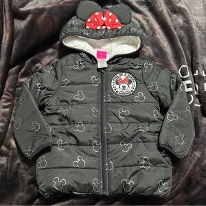 Disney Black and White Sherpa Coat